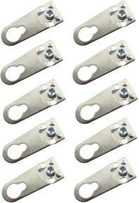 img 4 attached to 🖼️ Youliang 10pcs Aluminum Alloy Hook Frame Back Panel Hooks - Premium Picture Frame Hanging Bracket Accessories 40x15mm