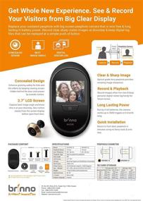 img 2 attached to 🚪 Enhanced Brinno Front Door Peephole Security Camera SHC500 – Anti-Theft Design – Extended Battery Life – No Motion Detection – No Smartphone Required - Simple & Fast Installation