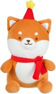 miniso sitting christmas plushies toddlers logo