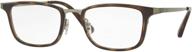 ray ban unisex 0rx6373m brown brushed logo