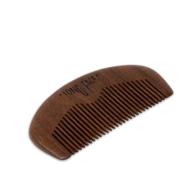 🏻 groom your long face: pocket-sized gentleman beard and mustache wood comb for balms, oils, and anti-static care logo