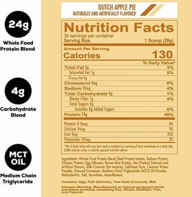 img 3 attached to 🍏 MRE Lite Protein Powder - Dutch Apple Pie - Optimal Meal Replacement