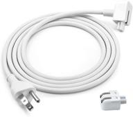 🔌 high-quality replacement us plug power extension cord cable for apple mac ibook macbook pro 45w, 60w, 85w magsafe or magsafe 2 models power supply (extension cord cable new) by wesappinc logo