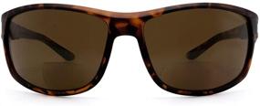 img 4 attached to VITENZI Bifocal Sunglasses Wraparound Tortoise