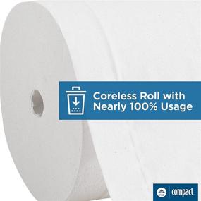 img 1 attached to 🧻 GP PRO Compact Coreless Recycled Toilet Paper: 2-Ply, 1,000 Sheets/Roll (36 Rolls/Case)