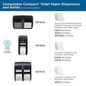 img 2 attached to 🧻 GP PRO Compact Coreless Recycled Toilet Paper: 2-Ply, 1,000 Sheets/Roll (36 Rolls/Case)