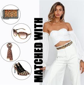 img 2 attached to 🐆 WERFORU Women's Double Leopard Leather Accessories