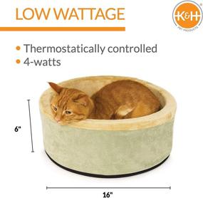 img 3 attached to Cozy up your cat with the K&amp;H Pet Products Thermo-Kitty Heated Cat Bed