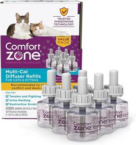 img 4 attached to Value Pack of Comfort Zone Multi-Cat Diffuser Refills: Stop Cat Fighting, Reduce Spraying & More for a Peaceful Home - Veterinarian Recommended