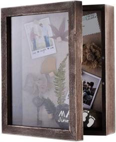 img 4 attached to Captivate Memories with Homish Shadow Box Frame - Picture Frame Shadow Display Box Ideas for Preserving Moments - 9X11X3.5in Memory Box