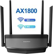 📶 ecpn wifi router ax1800: smart wireless router with dual-band & gigabit speed for large home streaming logo