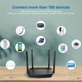 img 1 attached to 📶 ECPN WiFi Router AX1800: Smart Wireless Router with Dual-Band & Gigabit Speed for Large Home Streaming