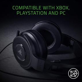 img 2 attached to 🎮 Thresher TE Gaming Headset: 50mm Audio Drivers - Lightweight Design, Leatherette Ear Cushions - Unidirectional Boom Microphone - Multi-Platform Compatibility - Black