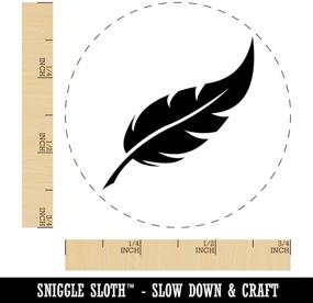 img 3 attached to 🦜 Bird Feather Rubber Stamp - Crafting Planners & Stamping Tool- 3/4 Inch Small Size