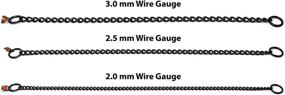 img 1 attached to 🐾 Herm Sprenger Black Stainless Steel Choke Dog Training Collar: No-Pull Slip Chain for Control & Easy Training – Ideal for Small, Medium & Large Dogs - Made in Germany (3mm, 22in / 55cm)