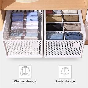 img 2 attached to 📦 Stackable Wardrobe Storage Box Set - Pack of 2