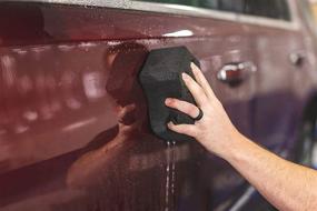 img 2 attached to 🧽 Rag Company Ultra Black Foam Sponge: Ideal for Detailing and Car Washing, Suitable for Both Rinseless and Soap Washes, Enhanced Softness and Ergonomic Shape