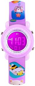 img 4 attached to Waterproof Electrical Luminous Stopwatch Wristwatch Girls' Watches for Wrist Watches