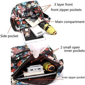 img 1 attached to Nawoshow Multi Pocket Crossbody Shoulder Butterfly Women's Handbags & Wallets
