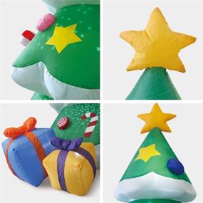 img 3 attached to Christmas Inflatable Tree Decorations Multicolored