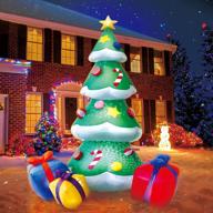 christmas inflatable tree decorations multicolored logo