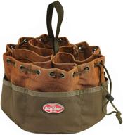 bucketboss parachute bag small (1 pack) - versatile brown parts bag, 25001 logo