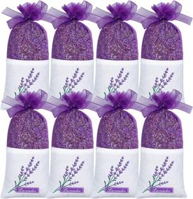 img 4 attached to 🌸 Lavender Sachets by SCENTORINI - Pack of 8 for Closets, Drawers, Gym Bags, Cars, Linen Closets, Wardrobes - Dried Lavender Sachets