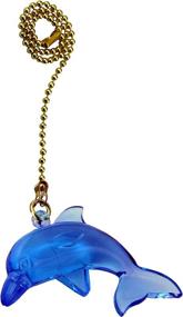 img 1 attached to 🐬 Vibrant Neon Blue Dolphin Ceiling Fan Pull: Perfect Decor for Kids Room, Nursery & Bedroom - FA145