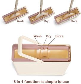 img 1 attached to 🧽 Poly Mop PVA Sponge Mop Bucket: Ultimate Floor Cleaning Solution with 3 Mop Heads!