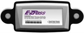 img 3 attached to 🚗AutoBoxClub EZ Pass держатель - Безопасный и легкий в установке держатель IPass для штатов США - Крепление пропусков на лобовое стекло с защитой от ультрафиолета - Включает 4 полосы для крепления проездных карточек - Удобное удаление - (Черный, 1 упаковка)