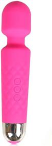 img 4 attached to Personal Rechargeable Wand Massager - Silent, Multi-Speed - for Women and Men - Travel Bag Included - Perfect for Relieving Muscle Tension, Back, Legs, Soreness, Recovery (Rose Red-1)