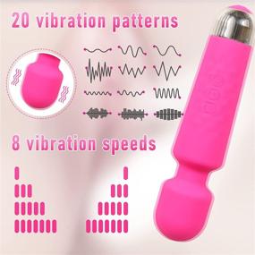 img 3 attached to Personal Rechargeable Wand Massager - Silent, Multi-Speed - for Women and Men - Travel Bag Included - Perfect for Relieving Muscle Tension, Back, Legs, Soreness, Recovery (Rose Red-1)