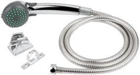 img 4 attached to 🚿 Dura Faucet DF-SA400K-CP Stainless Steel RV Hand Held Shower Head with Chrome Hose Kit