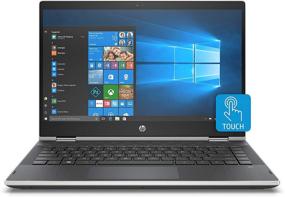 img 4 attached to 💻 HP Pavilion x360 2-in-1 14" Laptop: Intel Core i3, 8GB RAM, 128GB SSD, Ash Silver Keyboard Frame – Natural Silver Beauty with Versatile Performance