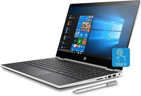 img 3 attached to 💻 HP Pavilion x360 2-in-1 14" Laptop: Intel Core i3, 8GB RAM, 128GB SSD, Ash Silver Keyboard Frame – Natural Silver Beauty with Versatile Performance