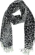 🐾 animal fringed shoulder pashmina - women's accessories in scarves & wraps logo