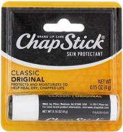 💄 бальзам для губ chapstick classic original, 0.15 унции (набор из 4) логотип