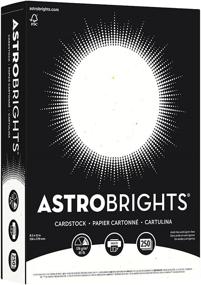 img 4 attached to 🌟 Neenah Astrobrights Colored Cardstock: 8.5x11, 65lb/176gsm, Stardust White - 250 Sheets (21408)