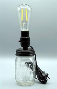 img 2 attached to 🔌 Easy-to-Use Creative Hobbies DIY Mason Jar Lamp Making Kit in Black - Pre-Wired for Convenient Lamp Conversion