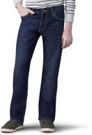 lee boy proof straight fit straight leg denim jeans logo