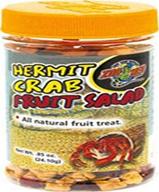 delicious all natural hermit crab fruit-salad treat by zoo med logo