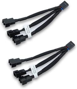 img 1 attached to EKWB EK Cable Y Splitter 3 Fan 2 Pack