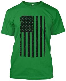 img 3 attached to Distressed Black USA Flag Charcoal Men's Clothing and T-Shirts & Tanks