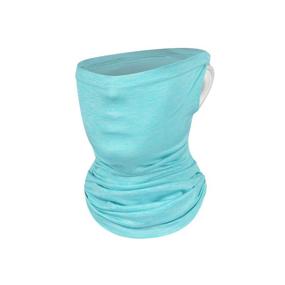 img 4 attached to 🧣 Vekola Neck Gaiter Scarf - Ice Silk Face Wind/Sun Protection - Unisex - Dust Outdoor (Bluish-Green)