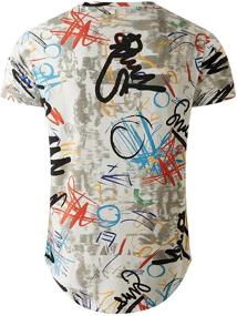 img 3 attached to YININF Hipster Graphic Longline Men's T-Shirt: Trendy & Stylish Apparel in T-Shirts & Tanks