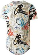 yininf hipster graphic longline men's t-shirt: trendy & stylish apparel in t-shirts & tanks logo