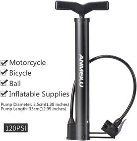 img 3 attached to NewDoar Bike Pump: Portable Mini-Lightweight Inflator for Mountain & Road Bikes - High-Pressure Pumping for Effective Cycling Air Refills