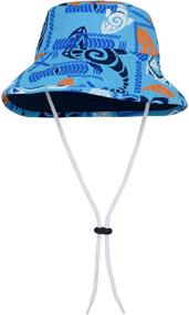 img 4 attached to Tuga Boys Reversible Bucket Hats: Optimal Sun Protection with UPF 50+ for Kids