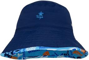 img 3 attached to Tuga Boys Reversible Bucket Hats: Optimal Sun Protection with UPF 50+ for Kids