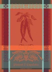 img 1 attached to 🌶️ Garnier Thiebaut Piment D'Espelette Epices Kitchen Towel, 22x30, Multiple Uses